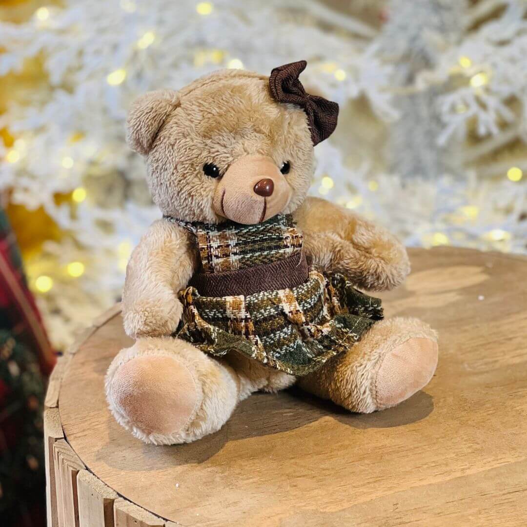 URSO NATAL MENINA - 20cm