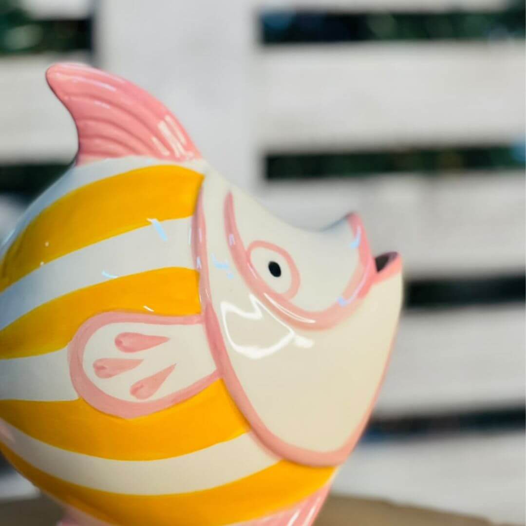 Peixe  Ceramica-  20x9,5x19,5cm