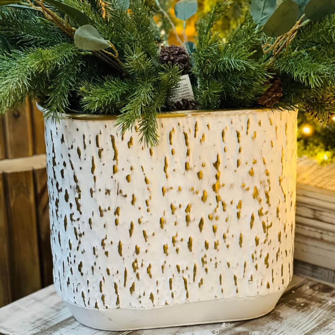 Cesta Decorativa de Metal | 30 cm - G