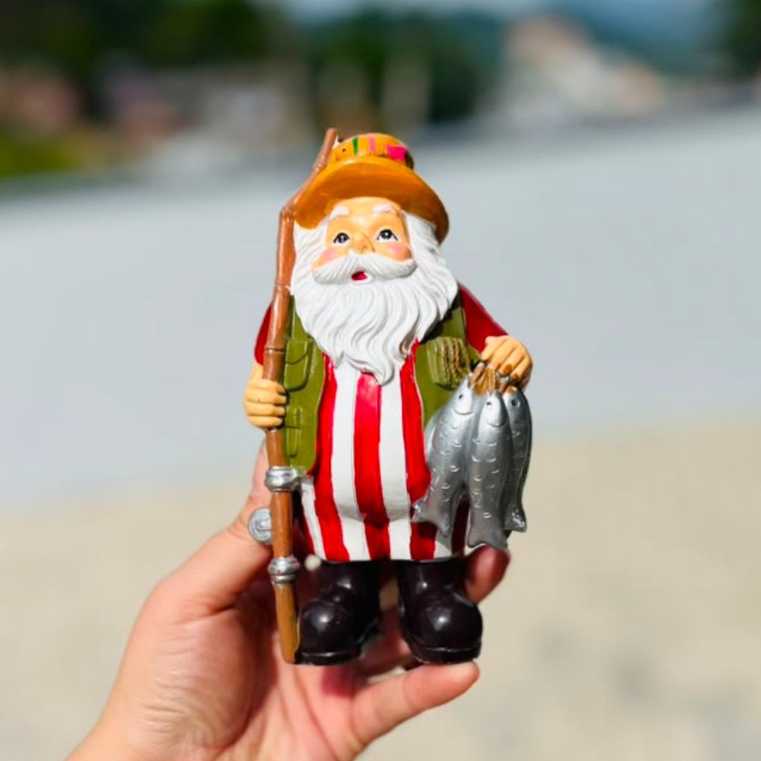 Papai Noel Collection Pescador - 16 cm