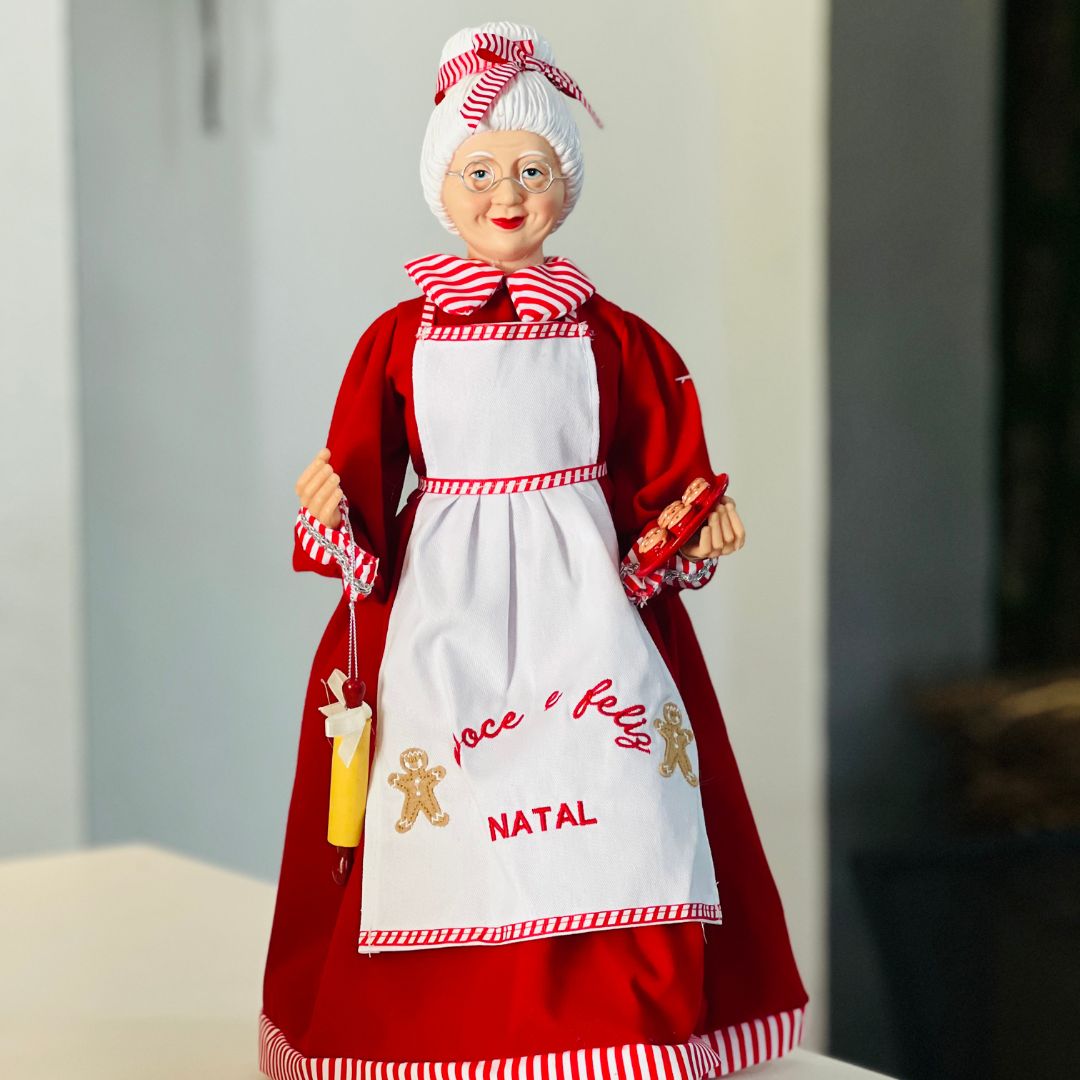 Mamae Noel Cozinheira - 45cm
