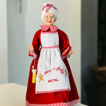 Mamae Noel Cozinheira - 45cm