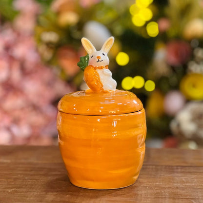 Bomboniere de Coelho Laranja - 16,1cm