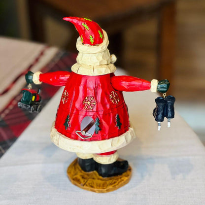 Papai Noel Vintage com Música e Movimento – 23cm