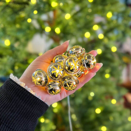 Cordão LED com 10 Guizos Dourados – 1,20m