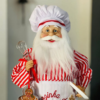 Papai Noel Cozinheiro - 45cm
