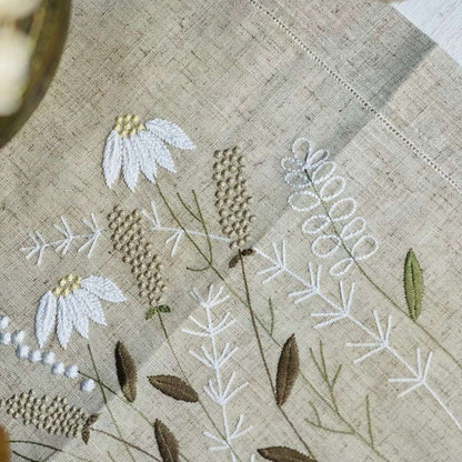 Caminho de Mesa Flores - 45x90cm (Gr-70f881)