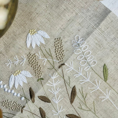 Caminho de Mesa Flores - 45x90cm (Gr-70f881)
