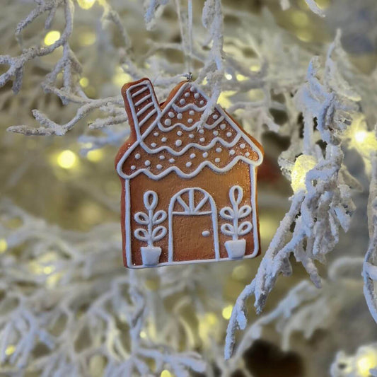 Enfeite Pendente Casa Gingerbread – 10cm