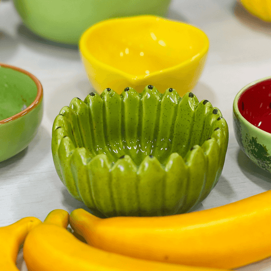 Bowl Banana Verde de Ceramica P 250ml