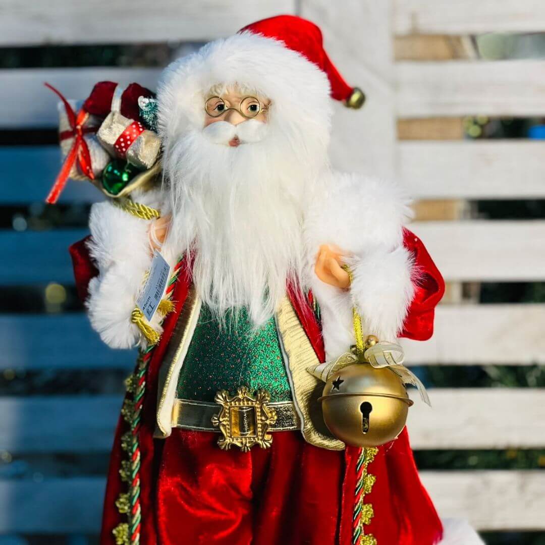 Papai Noel Natal Em Pe - 45cm