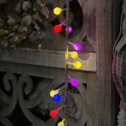 Cordão de Led Bolinha Colorido 5m - 300 Leds, 110v Com Funções