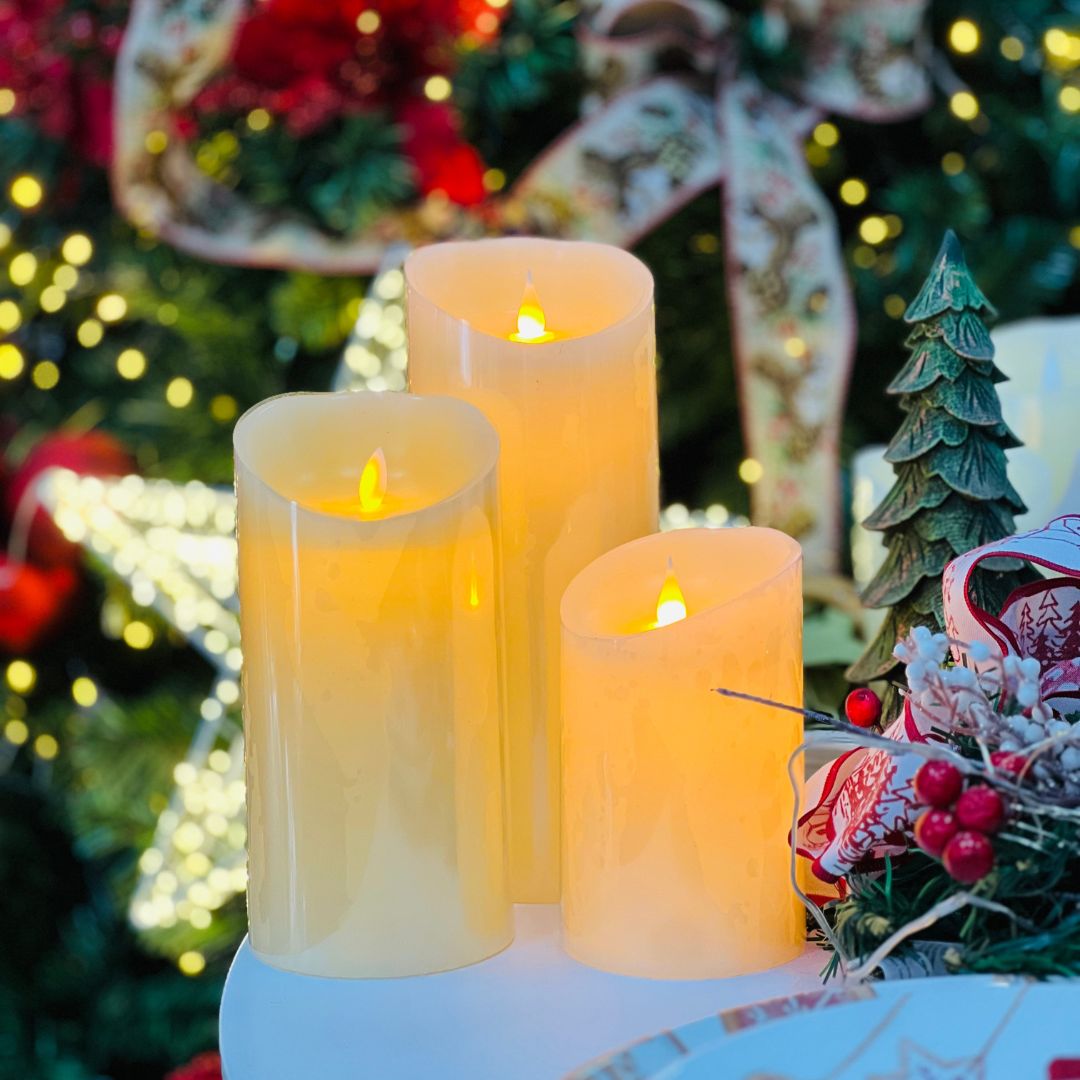 Vela Flame Grande - 10x25cm 