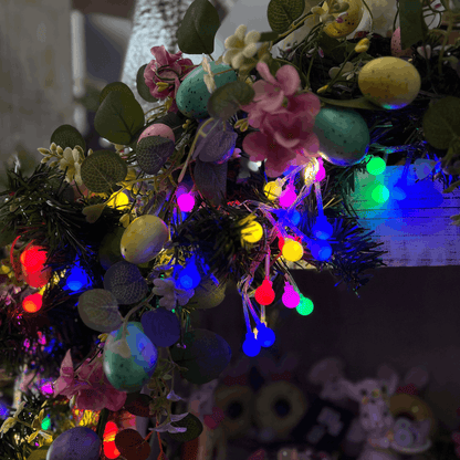 Cordão de Led Bolinha Colorido 5m - 300 Leds, 110v Com Funções
