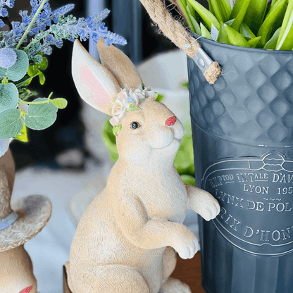 Coelho Decorativo La Belle de Resina 27cm
