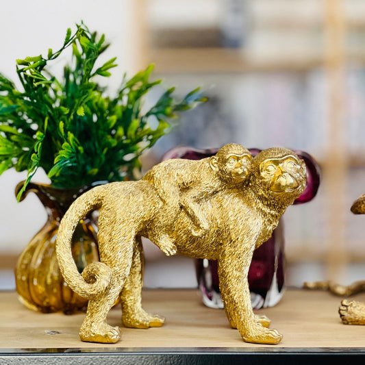 Escultura Macaco Em Poliresina - 15,5cm