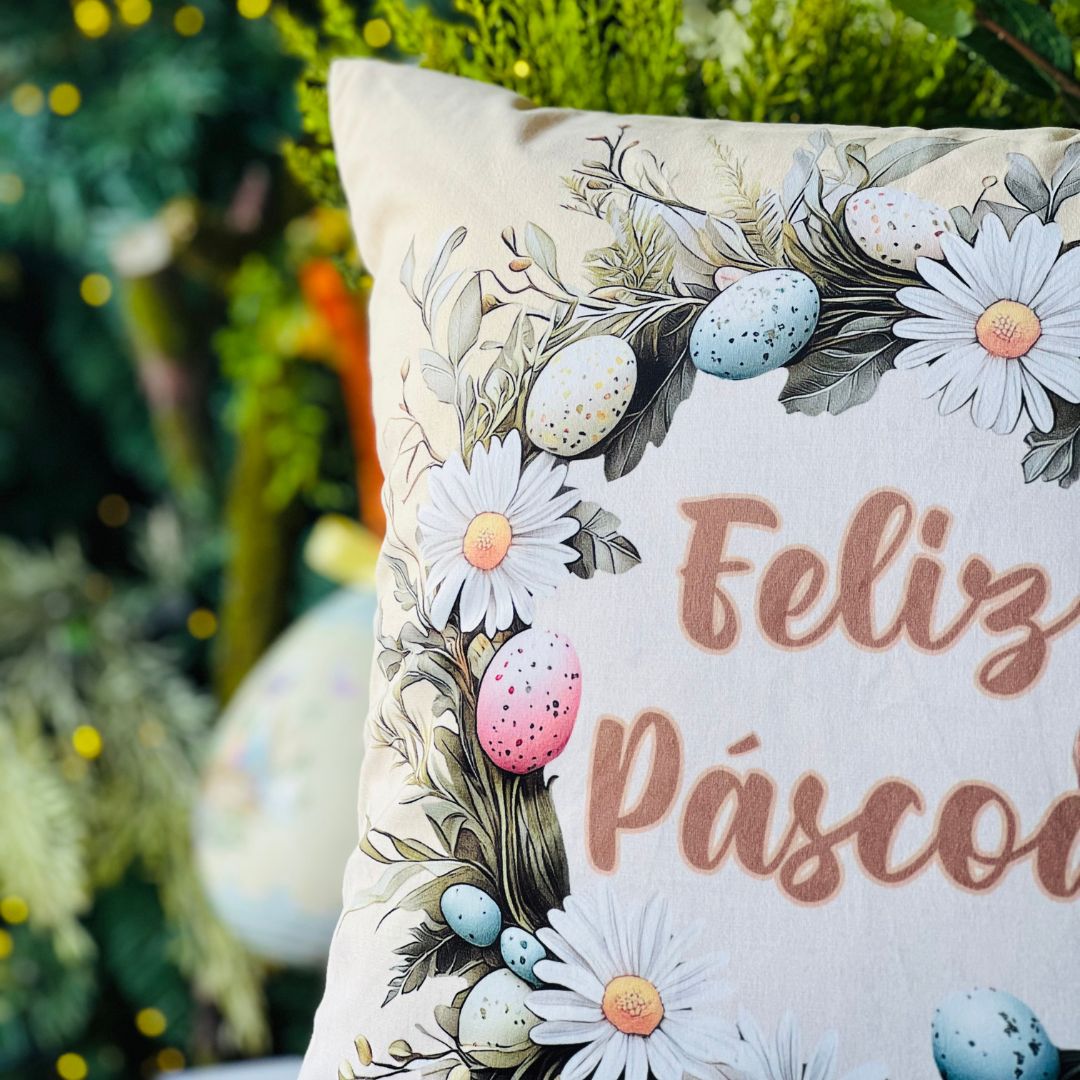 Capa Feliz Páscoa - 43x43cm (399167)