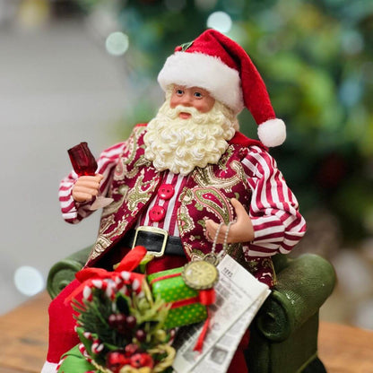 Papai Noel Sentado no Sofá - 28cm
