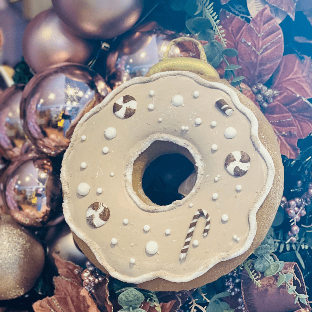 Donut Natalino para Pendurar 29x25cm