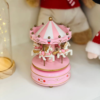 Carrossel Musical Rosa - 17cm
