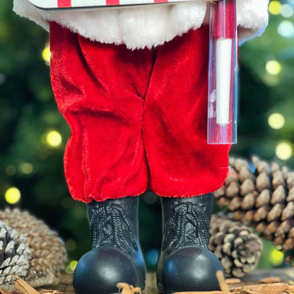 Papai Noel Com Lousa e Giz Contagem Regressiva - 48cm