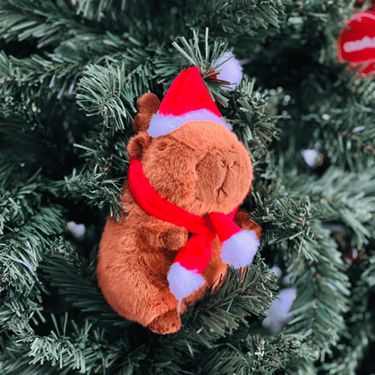 Capivara Natalina de Pelúcia 22cm