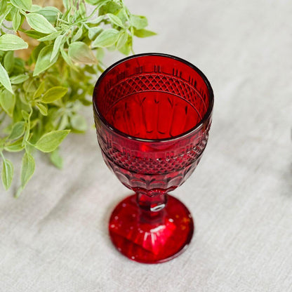 Conjunto 6 Taças de Vidro Para Agua Brand Vermelho - 345ml