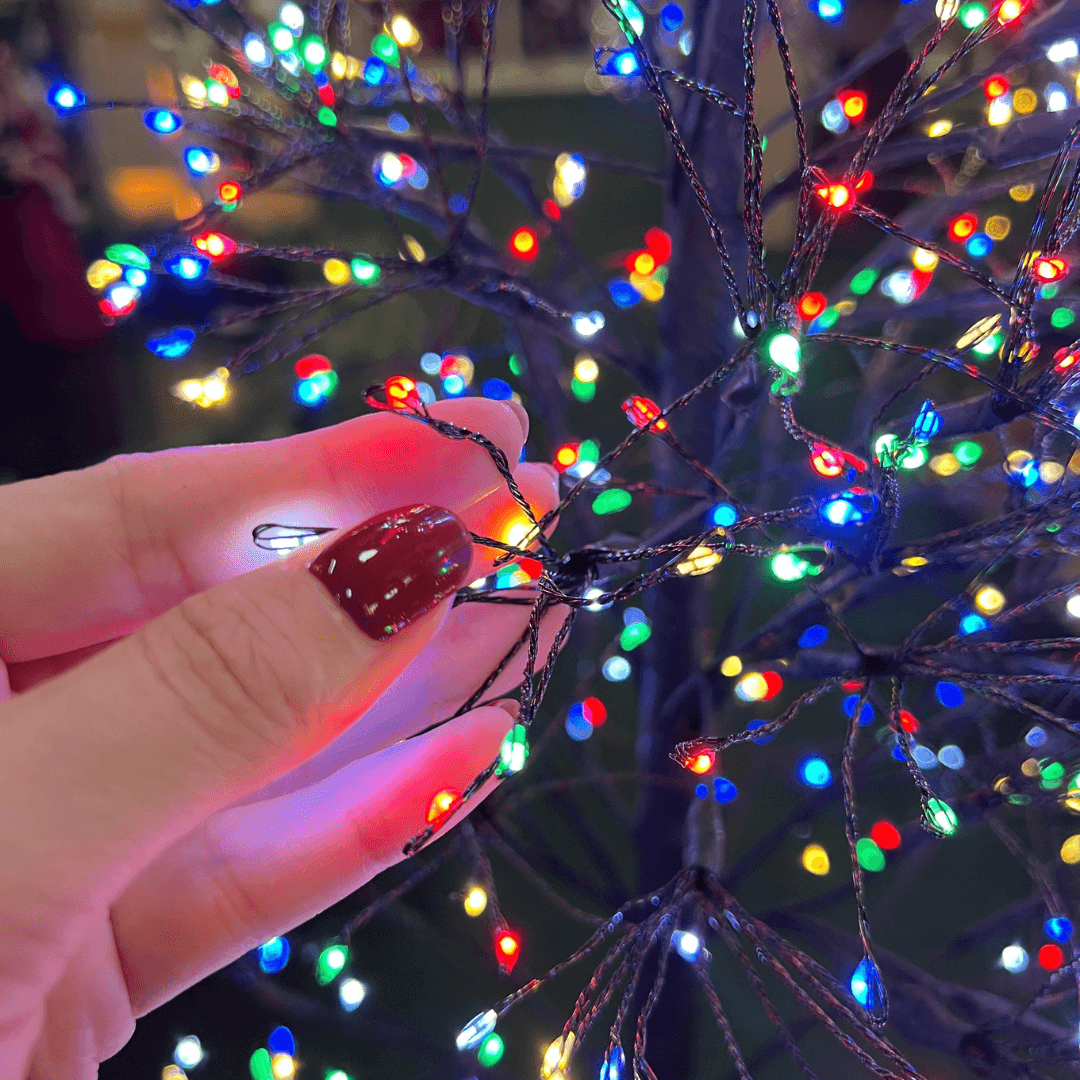 Árvore LED com 360 LEDs e 8 Funções com Controle – 40cm