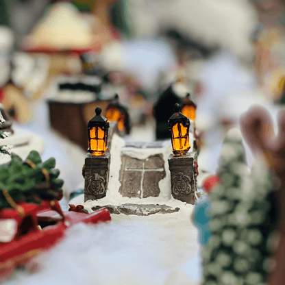 Cenário Natal Ponte Com Led 8,3x16,7x11cm
