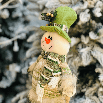 Boneco de Neve Natalino Verde 38cm