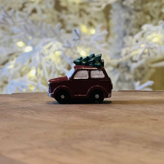 Enfeite Pendente Carrinho com Árvore – 6,7cm