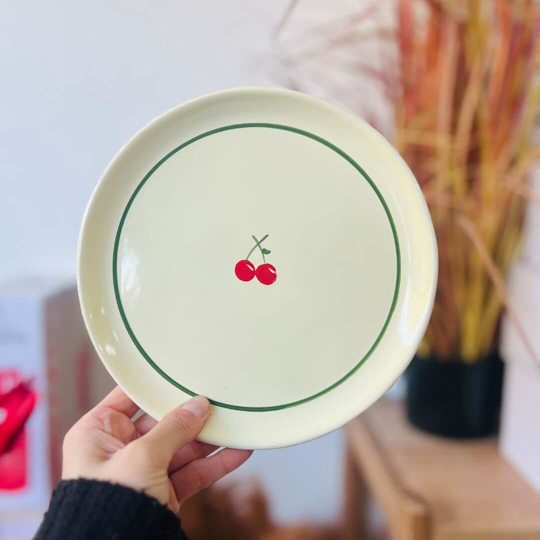 Prato Redondo Liso Cereja Tutti-Frutti – 19cm