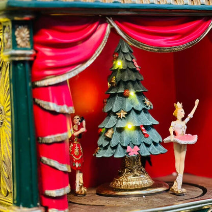 Enf Natal Teatro Natalino Dourado e Verde - 56cm C/1 Un
