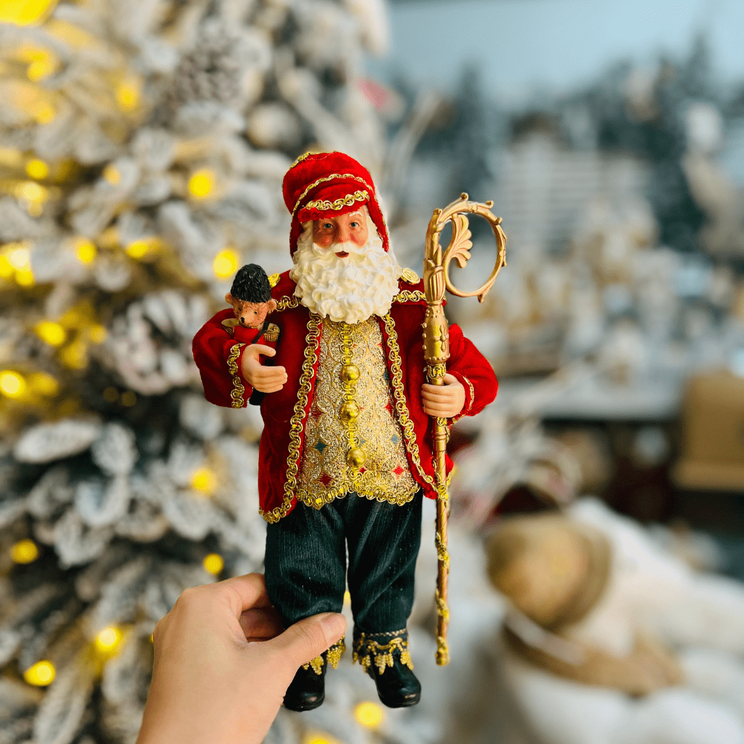 Papai Noel Colecionável King 30cm