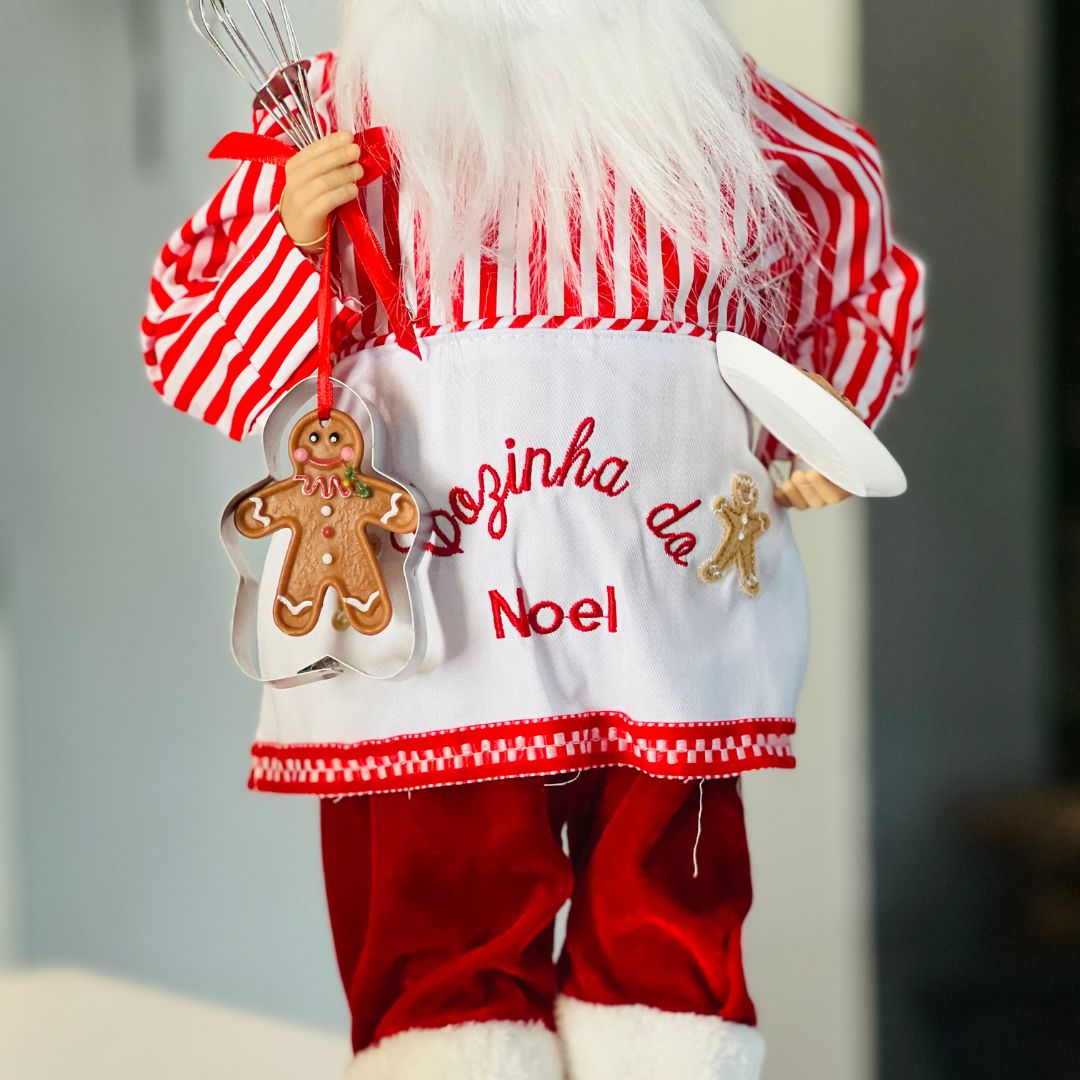 Papai Noel Cozinheiro - 45cm