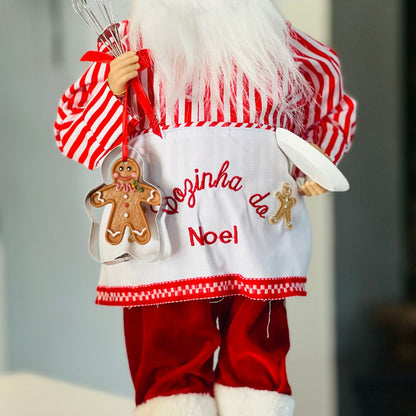 Papai Noel Cozinheiro - 45cm