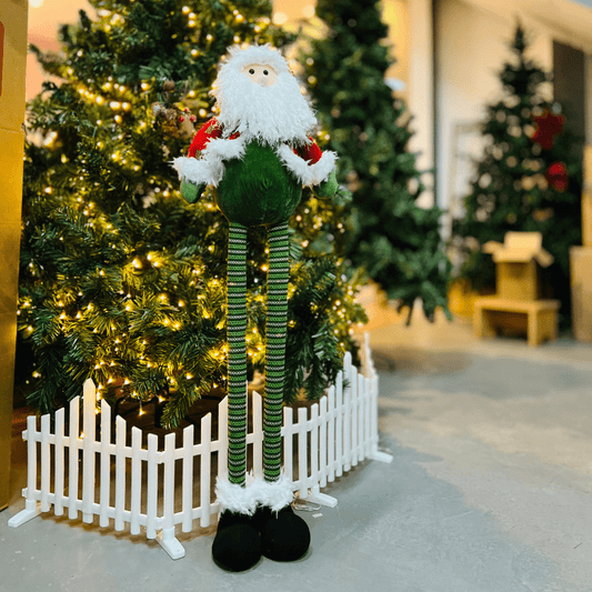 Papai Noel Vermelho e Verde Tamanho Ajustavel 96cm
