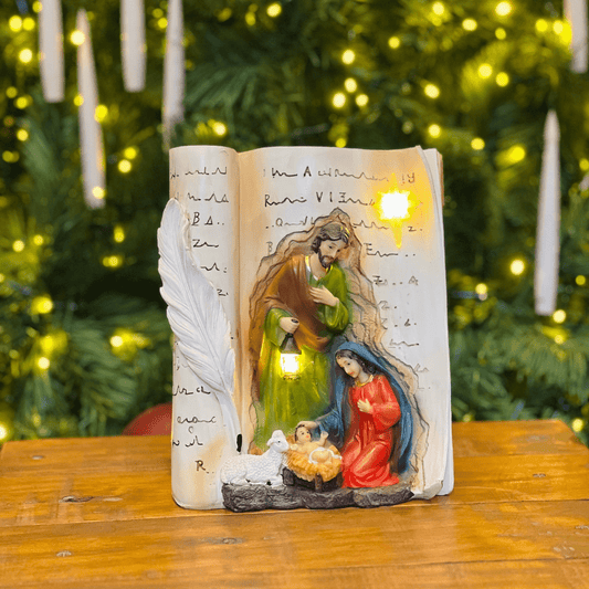 Sagrada Familia no Livro de Resina Com Led 21cm