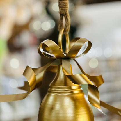 Sino Decorativo de Metal Dourado - 30x18x18cm