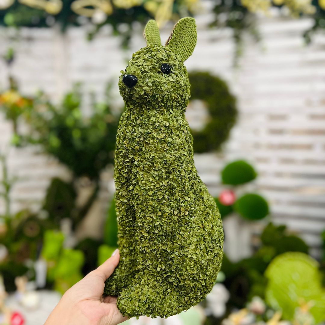 Coelho Decorativo Grama Verde - 37cm