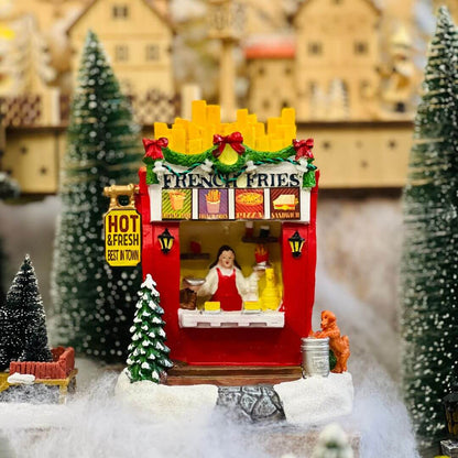 Loja Natal Batataria Com Led 17x13x11cm