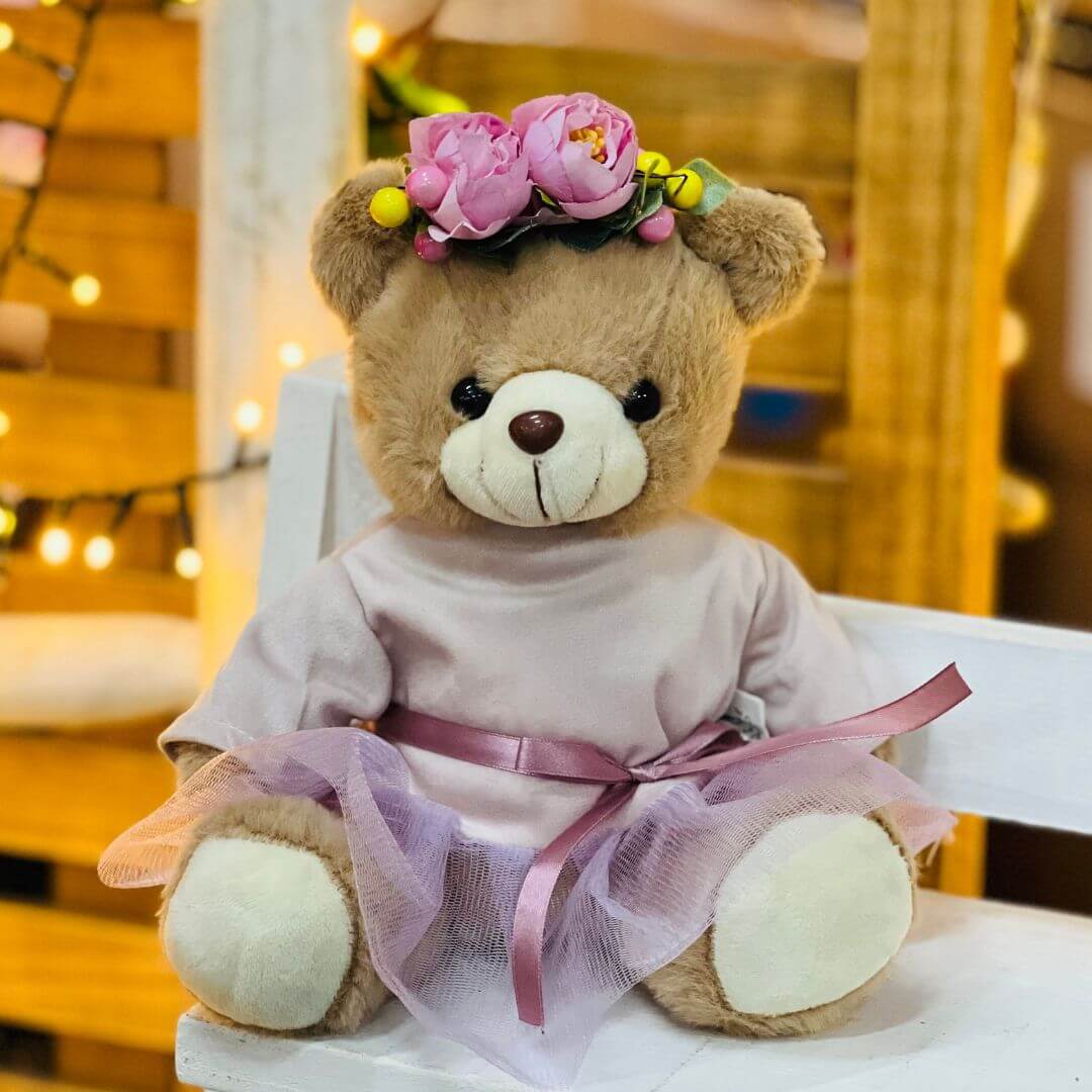 URSO FÊMEA DECORATIVA – 20 CM