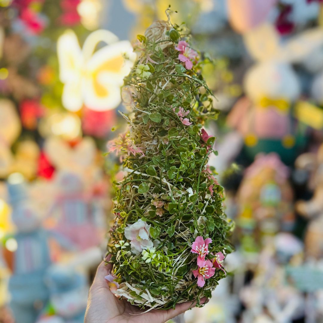 Topiaria Com Flores - 34x17x17cm