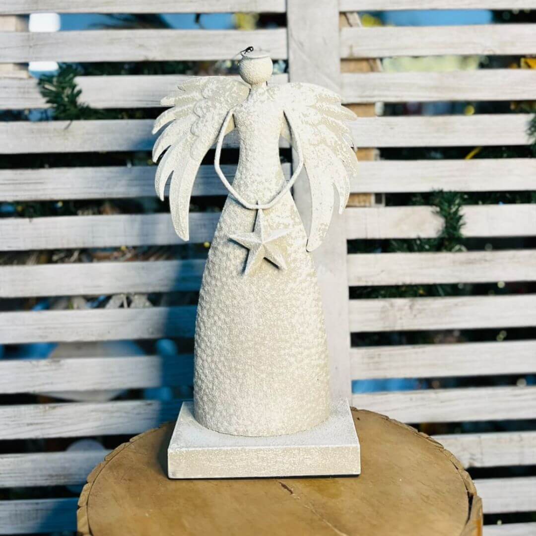Natal Anjo  Decorativo - 26x12x47cm