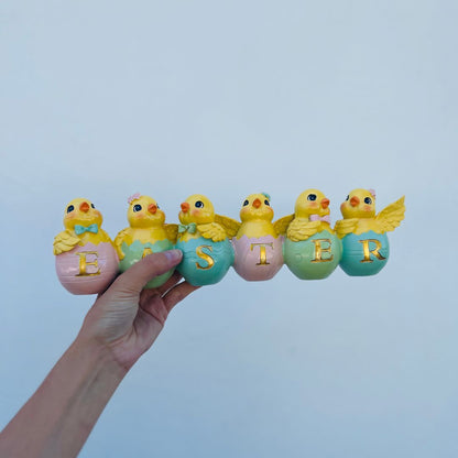 Pintinhos Ovos Easter- 32cm