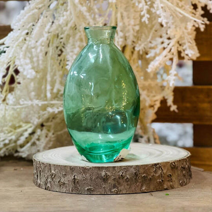 Vaso Gota Fumê Verde – 12cm