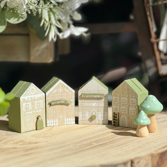 Vila Decorativa Em MDF - 16,3x6,2x3cm