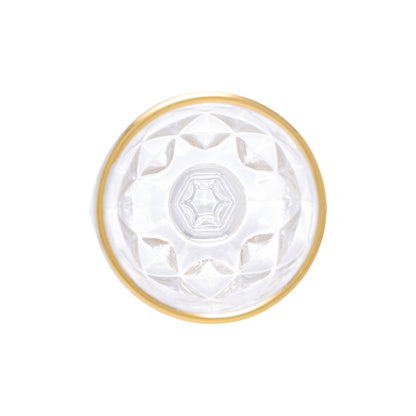 Taca de Licor de Vidro Com Fio de Ouro Diamond 50ml