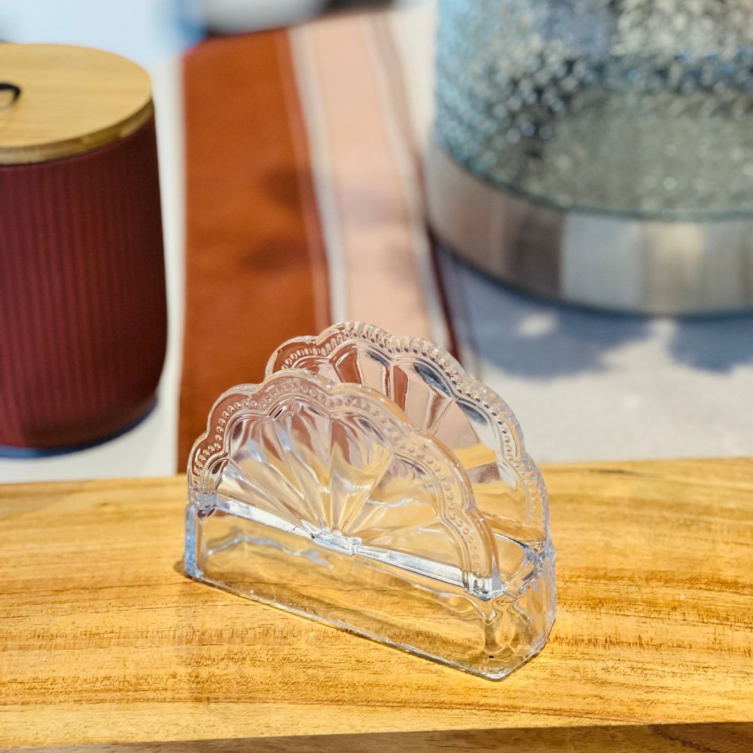 Porta Guardanapos Cristal Ecológico - 9cmx4x13