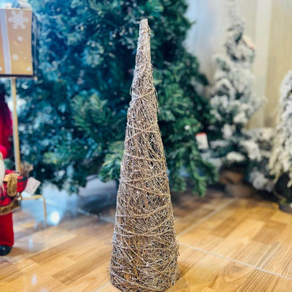 Arvore Cone Aramado Cipo 60cm Champanhe